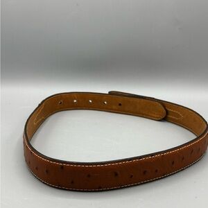 Boys Youth Nocona genuine leather ostrich-print western belt